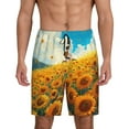 thumbnail image 1 of KLL Clear Sky Sunflower for Men's 1-Pack Shorts,Sleep Pajama Shorts for Men Soft Pj Shorts Men's Pajama Bottoms Sleepwear -XX-Large, 1 of 7