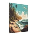 thumbnail image 1 of KLL Coastal Palm Beach Print Canvas Wall Art, Canvas Painting Prints Canvas Art Wall Decor Home Decoration for Living Room Bedroom Office, 1 of 6