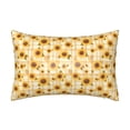 thumbnail image 1 of KLL Coffee Plaid Sunflower Pattern Silk Pillowcase for Hair and Skin Standard Size 20"X 30" Soft Breathable Pillow Covers for Sleeping, 1 of 6