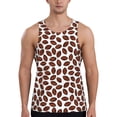 thumbnail image 1 of KLL Coffee Rugby Print Men's Muscle Gym Workout Stringer Tank Tops Bodybuilding Fitness T-Shirts Tank Tops Men-4X-Large, 1 of 7