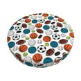 thumbnail image 1 of KLL Color Balls Round Bar Chair Cushion Cover 14 inch ,Bar Stool Protector with Elastic, Soft Washable, 1 of 6