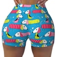 thumbnail image 1 of KLL Color Dachshund Dog Pattern Workout Shorts for Women Scrunch Short Gym Yoga Running Sport Active Exercise Fitness Shorts, 1 of 8