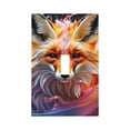 thumbnail image 1 of KLL Color Splash Fox Portrait Pattern Electrical Outlet Covers, 3" x 5" 1 Pack Electric Receptacle Plug Covers for Decorator Receptacle Outlet & Switch-Style T, 1 of 6