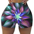 thumbnail image 1 of KLL Colored Abstract Pattern Workout Shorts for Women Scrunch Short Gym Yoga Running Sport Active Exercise Fitness Shorts, 1 of 8