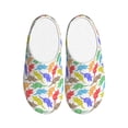thumbnail image 1 of KLL Colored Armadillos Pattern Adult Unisex Cozy Slippers,Fuzzy Slip-on Slippers TPR Sole Slippers Comfort Plush Home Footwear for Indoor & Outdoor-46/47, 1 of 7