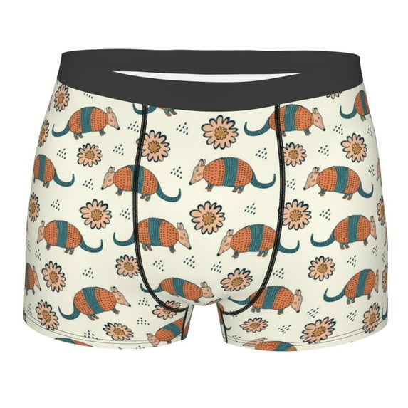 KLL Colorful Armadillos1 Men's Cotton Boxer Briefs Underwear-Large