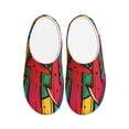 thumbnail image 1 of KLL Colorful Arrow Graffiti Pattern Pattern Adult Unisex Cozy Slippers,Fuzzy Slip-on Slippers TPR Sole Slippers Comfort Plush Home Footwear for Indoor & Outdoor-39/40, 1 of 7