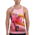 thumbnail image 1 of KLL Colorful Cartoon Biplane Print Men's Muscle Gym Workout Stringer Tank Tops Bodybuilding Fitness T-Shirts Tank Tops Men-Small, 1 of 7