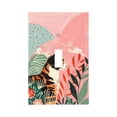 thumbnail image 1 of KLL Colorful Cat With Flowers Pattern Electrical Outlet Covers, 3" x 5" 1 Pack Electric Receptacle Plug Covers for Decorator Receptacle Outlet & Switch-Style T, 1 of 6