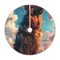 thumbnail image 1 of KLL Colorful Cloud Shepherd Dog Christmas Tree Skirt 36" ,Party Decorations Farmhouse for Christmas Decorations Holiday Party, 1 of 1