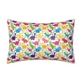 thumbnail image 1 of KLL Colorful Dinosaurs Pattern Silk Pillowcase for Hair and Skin Standard Size 20"X 30" Soft Breathable Pillow Covers for Sleeping, 1 of 6