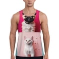 thumbnail image 1 of KLL Colorful Dog Cat Collage Print Men's Muscle Gym Workout Stringer Tank Tops Bodybuilding Fitness T-Shirts Tank Tops Men-3X-Large, 1 of 7
