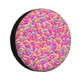 thumbnail image 1 of KLL Colorful Donuts 1 Pattern 14-17 inch Spare Tire Cover Universal Wheel Protector for Truck SUV Trailer Camping Rv Tire Covers-17 inch, 1 of 6