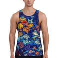 thumbnail image 1 of KLL Colorful Fall Leaves Print Men's Muscle Gym Workout Stringer Tank Tops Bodybuilding Fitness T-Shirts Tank Tops Men-Medium, 1 of 7