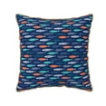thumbnail image 1 of KLL Colorful Fish 3 Decorative Throw Pillow Covers Velvet Soft for Couch Sofa Bedroom Living Room Outdoor (No pillow core)- 20"x20", 1 of 5