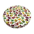thumbnail image 1 of KLL Colorful Fruits Round Bar Chair Cushion Cover 12 inch ,Bar Stool Protector with Elastic, Soft Washable, 1 of 6