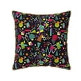 thumbnail image 1 of KLL Colorful Geometric Figures Decorative Throw Pillow Covers Velvet Soft for Couch Sofa Bedroom Living Room Outdoor (No pillow core)- 16"x16", 1 of 5
