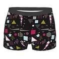 thumbnail image 1 of KLL Colorful Geometry Men's Cotton Boxer Briefs Underwear-Medium, 1 of 8