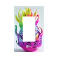 thumbnail image 1 of KLL Colorful Glitter Dagon Fruit Pattern Electrical Outlet Covers, 3" x 5" 1 Pack Electric Receptacle Plug Covers for Decorator Receptacle Outlet & Switch-Style U, 1 of 6
