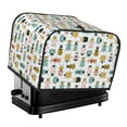 thumbnail image 1 of KLL Colorful Insects Print 4 Slice Toaster Dust Covers Kitchen Small Appliance Cover with 2 Pockets,Can hold Jam Spreader Knife & Toaster Tongs (12.4 x 10.6 x 8.2), 1 of 1