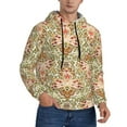 thumbnail image 1 of KLL Colorful Paisley Print Mens Hoodie Long Sleeve Casual Pullover Hooded Sweatshirt Fashion Drawstring Hoodies with Pocket-Medium, 1 of 1
