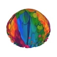 thumbnail image 1 of KLL Colorful Parrot Jungle Dream A Pattern Shower Cap & Bath Cap for Women,Reversible Oversized Waterproof Shower Caps for all Hair Lengths,Elastic Reusable Bathing Hair Cap, 1 of 6
