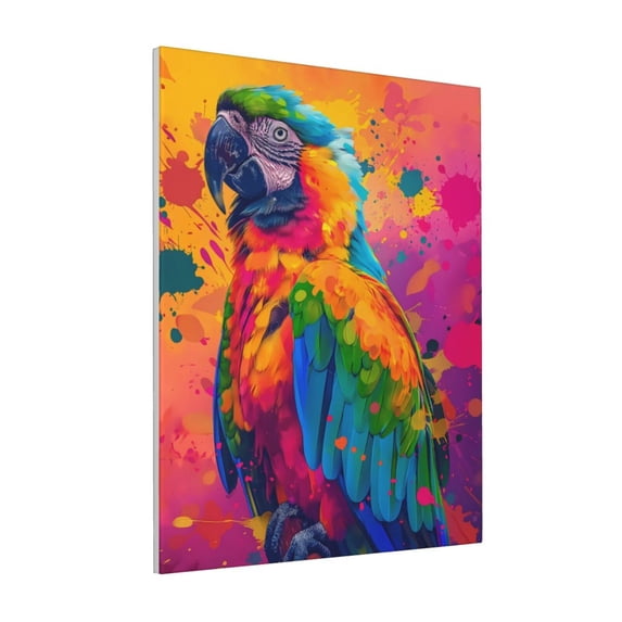 KLL Colorful Parrot Jungle Dream A Print Canvas Wall Art, Canvas Painting Prints Canvas Art Wall Decor Home Decoration for Living Room Bedroom Office