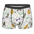 thumbnail image 1 of KLL Colorful Poodle Dog Men's Cotton Boxer Briefs Underwear-Small, 1 of 8