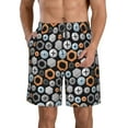 thumbnail image 1 of KLL Colorful Screws Men's Casual Summer Beach Shorts Hawaiian Shorts with Pockets-XX-Large, 1 of 5