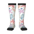 thumbnail image 1 of KLL Colorful Seashells Print Cool Socks Men's Women's Crew Socks Funny Crazy Novelty Stockings, 1 of 6