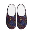 thumbnail image 1 of KLL Colorful Shells Pattern Adult Unisex Cozy Slippers,Fuzzy Slip-on Slippers TPR Sole Slippers Comfort Plush Home Footwear for Indoor & Outdoor-39/40, 1 of 7