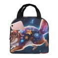 thumbnail image 1 of KLL Colorful Star River Squirrel Print Insulated Lunch Bag Women, Reusable Cute Tote Lunch Box for Adult & Men, Leakproof Cooler Lunch Bags for Work Office Travel Picnic, 1 of 5
