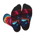 thumbnail image 1 of KLL Colorful Stone World Print Cool Socks Men's Women's Crew Socks Funny Crazy Novelty Stockings, 1 of 7