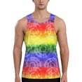 thumbnail image 1 of KLL Colorful Tie Dye Print Men's Muscle Gym Workout Stringer Tank Tops Bodybuilding Fitness T-Shirts Tank Tops Men-Small, 1 of 7