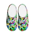thumbnail image 1 of KLL Colorful Tie Dye Stained Glass Pattern Adult Unisex Cozy Slippers,Fuzzy Slip-on Slippers TPR Sole Slippers Comfort Plush Home Footwear for Indoor & Outdoor-8, 1 of 7
