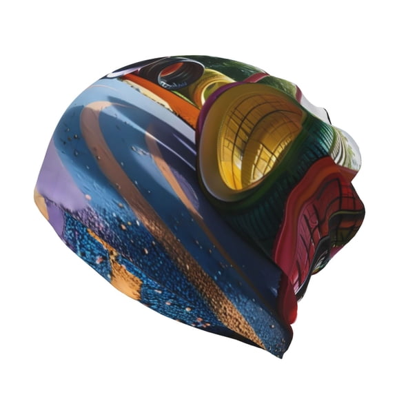 KLL Colorful Tire Tunnel Park Pirnt Wicking Running Beanie Head Wrap Cycling Bandana for Men Women