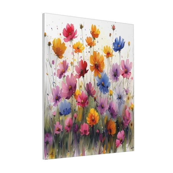 KLL Colorful Wildflower Meadow Print Canvas Wall Art, Canvas Painting Prints Canvas Art Wall Decor Home Decoration for Living Room Bedroom Office