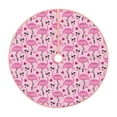 thumbnail image 1 of KLL Cool Flamingos Christmas Tree Skirt 48" ,Party Decorations Farmhouse for Christmas Decorations Holiday Party, 1 of 6