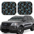 thumbnail image 1 of KLL Cool Off-Road Vehicle Windshield Sun Shade 2-Piece Foldable Car Front Window Sunshade for Most Sedans SUV Truck- Small, 1 of 5