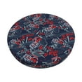 thumbnail image 1 of KLL Cool Red Off-Road Vehicle Round Bar Chair Cushion Cover 13 inch ,Bar Stool Protector with Elastic, Soft Washable, 1 of 6