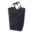 thumbnail image 1 of KLL Copper-Gold Gloss Outline Flower Laundry Hamper,Large Canvas Fabric Lightweight Storage Basket Toy Organizer Dirty Clothes Collapsible Waterproof, 1 of 6