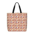 thumbnail image 1 of KLL Corgi Head with Floal Pattern Aesthetic Tote Bag for Women Beach Bag Shopping Bags Shoulder Bag Reusable Grocery Bags, 1 of 7