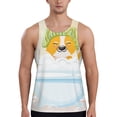 thumbnail image 1 of KLL Corgi In The Shower Cap Bathing Print Men's Muscle Gym Workout Stringer Tank Tops Bodybuilding Fitness T-Shirts Tank Tops Men-Medium, 1 of 7