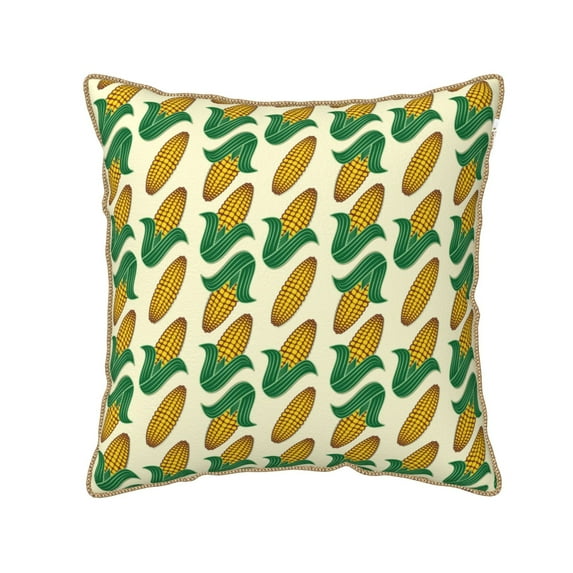 KLL Corn 8 Decorative Throw Pillow Covers Velvet Soft for Couch Sofa Bedroom Living Room Outdoor (No pillow core)- 16"x16"