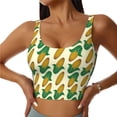 thumbnail image 1 of KLL Corn 8 for Workout Tank Tops for Women,U Back Fitness Top Built in Shelf Bras Padded Fit for Yoga Gym-X-Large, 1 of 8