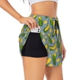thumbnail image 1 of KLL Corn On The Leaves Pattern Shorts Women,Athletic Shorts High Waisted Running Shorts Pocket Sporty Short Gym Elastic Workout Shorts-Medium, 1 of 7