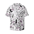 thumbnail image 1 of KLL Cowboy Print Men's Shirt Short Sleeve Button Down Summer Cuba Beach Shirts- Large, 1 of 7