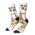 thumbnail image 1 of KLL Cowboy Rodeo Guitar Print Cool Socks Men's Women's Crew Socks Funny Crazy Novelty Stockings, 1 of 6