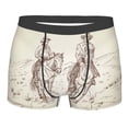 thumbnail image 1 of KLL Cowboys Riding Horses In Desert Men's Cotton Boxer Briefs Underwear-X-Large, 1 of 7