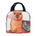 thumbnail image 1 of KLL Cozy Knitting Llama Print Insulated Lunch Bag Women, Reusable Cute Tote Lunch Box for Adult & Men, Leakproof Cooler Lunch Bags for Work Office Travel Picnic, 1 of 6